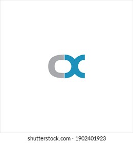 C X letter logo vector design on white color background. cx icon