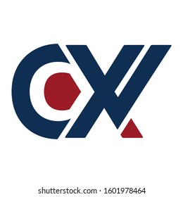 c x logo letter design