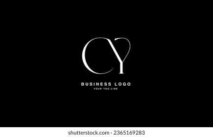C, Y, CY, YC, Abstract Letters Logo Monogram