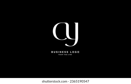 C, Y, CY, YC, Abstract Letters Logo Monogram