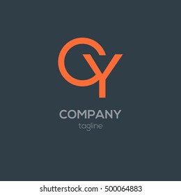 C & Y Letter logo design
