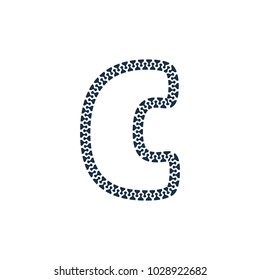 C Zip Letter Logo Icon Design