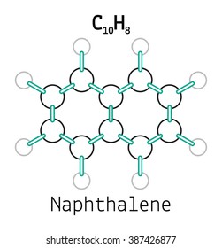 C10H8 naphthalene molecule