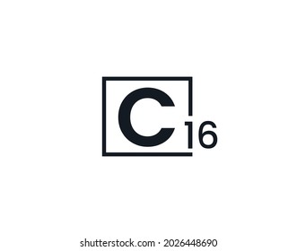 C16, 16C Initial letter logo