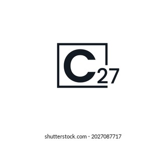 C27, 27C Logo für den Anfangsbuchstaben