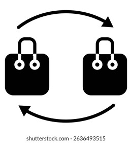 C2C icon Flat outline fill black and white