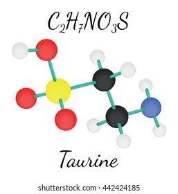 C2H7NO3S Taurine molecule