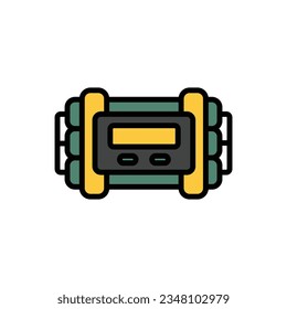 C4-Bombensymbol-Vektorgrafik