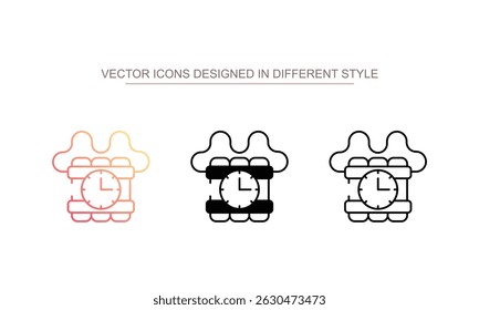 C4 design ícone com fundo branco ilustração stock