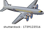 C-54 Skymaster World War II Era American Transport Airplane
