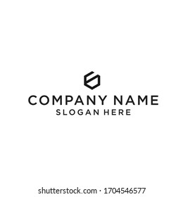 C6 hexagon logo vector icon designs