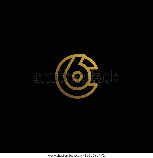 C6 Logo Design Vector Image Monogram Stock Vector (royalty Free 