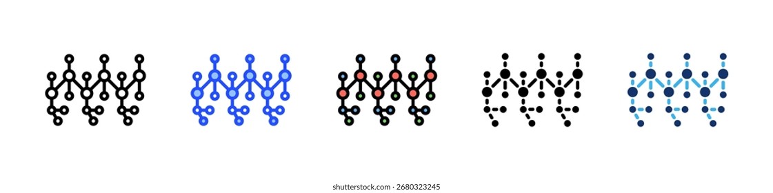 C6H12O6 Coleção De Ícones De Glicose Com Vários Estilos