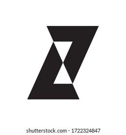 C7 or CJ or L7 or LJ letter logo design vector