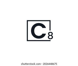 C8, 8C Initial letter logo