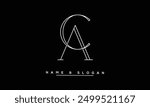 CA, AC Abstract Letters Logo Monogram