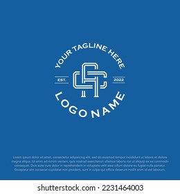 CA AC Artistic Letter Logo Design - Vector Illustration.
