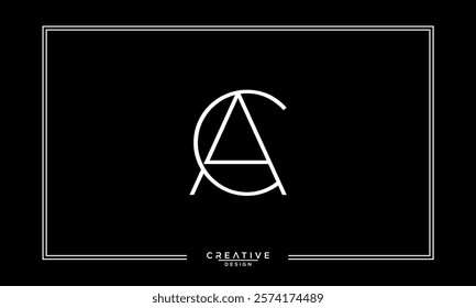 CA, AC, C, A, Abstract Letters Logo Monogram