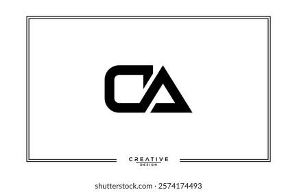 CA, AC, C, A, Abstract Letters Logo Monogram
