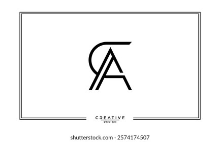 CA, AC, C, A, Abstract Letters Logo Monogram