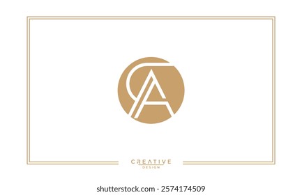 CA, AC, C, A, Abstract Letters Logo Monogram