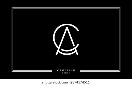 CA, AC, C, A, Abstract Letters Logo Monogram