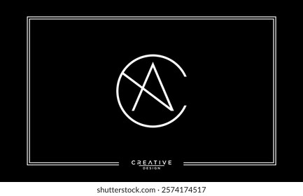 CA, AC, C, A, Abstract Letters Logo Monogram