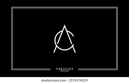 CA, AC, C, A, Abstract Letters Logo Monogram