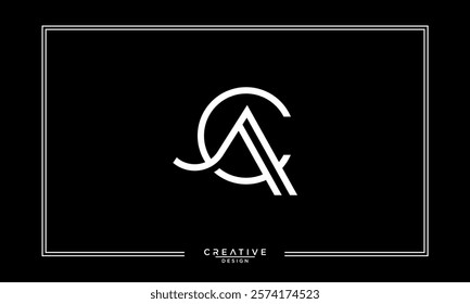 CA, AC, C, A, Abstract Letters Logo Monogram