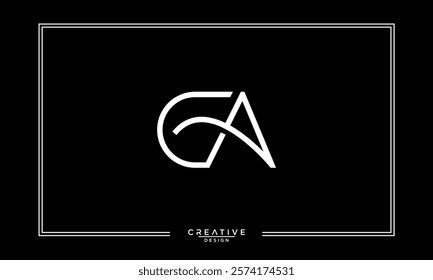 CA, AC, C, A, Abstract Letters Logo Monogram