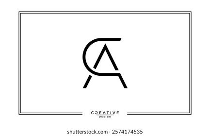 CA, AC, C, A, Abstract Letters Logo Monogram