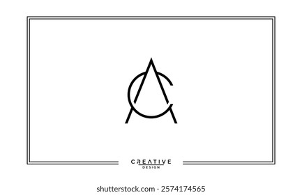 CA, AC, C, A, Abstract Letters Logo Monogram