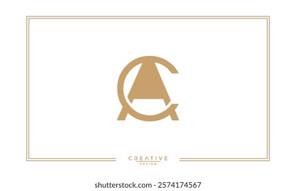 CA, AC, C, A, Abstract Letters Logo Monogram