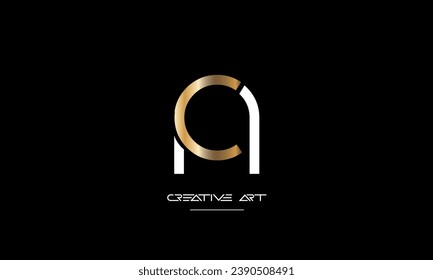 CA, AC, C, A abstract letters logo monogram