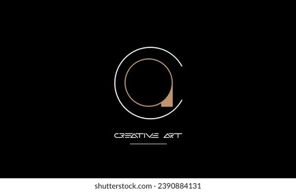 CA, AC, C, A abstract letters logo monogram