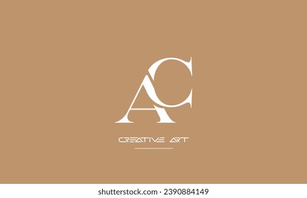 CA, AC, C, Ein abstraktes Logo für Buchstaben