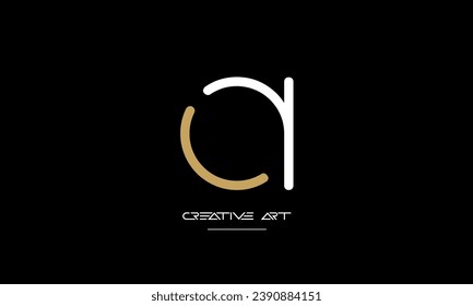CA, AC, C, A abstract letters logo monogram