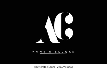 CA, AC, C, A Abstract Letters Logo Monogram