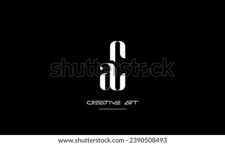 CA, AC, C, A abstract letters logo monogram