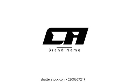 CA AC C A abstract vector logo monogram template