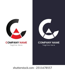 CA or AC Creative Modern Letters Logo Design