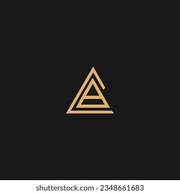 CA or AC initial letter logo design vector