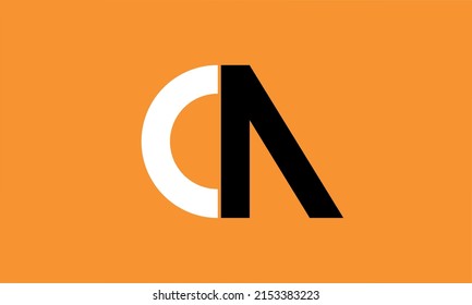 CA AC initials alphabet logo icon vector