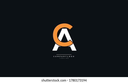 CA AC Letter Business Logo Design Icon Alphabet Vector Template