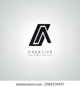CA AC Letter Modern Artistic Alphabet Logo Design. Initial Based Vector Template.