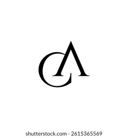 CA, AC, Modern letter logo design. Creative logo concepts template