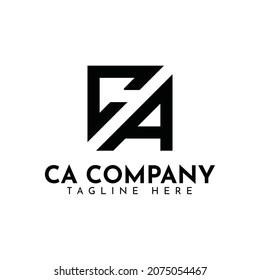 Plantilla de logotipo CA o AC, perfecto para el negocio de su empresa.