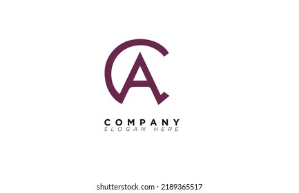 CA Alphabet letters Initials Monogram logo 