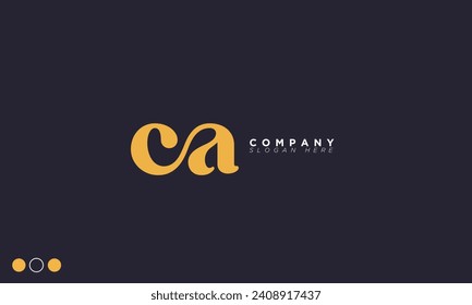 CA Alphabet letters Initials Monogram logo AC, C and A