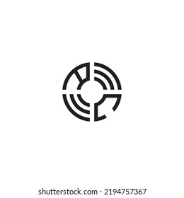 CA circle initial logo concept in high quality professional design that will print well across any print media